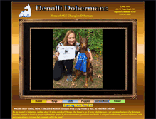 Tablet Screenshot of denalidobermans.com